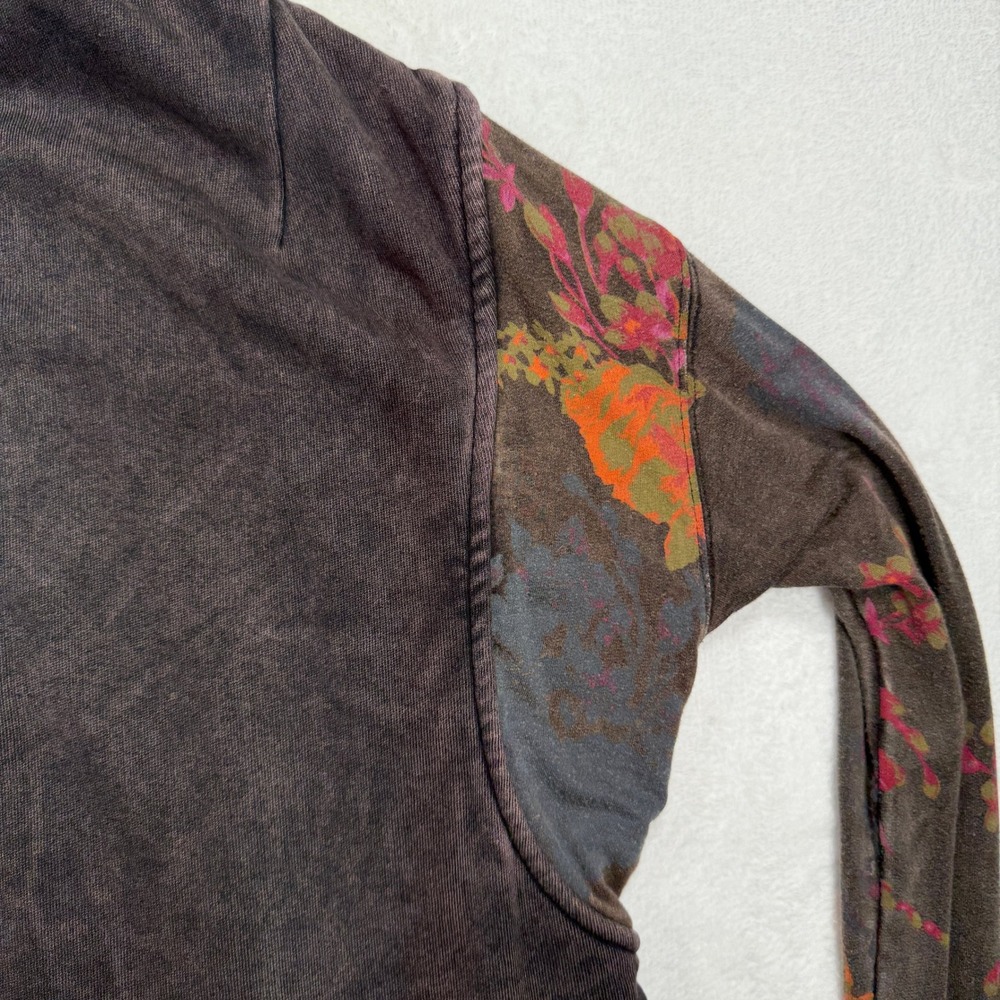 Free People M Just Like That Hooded Cardigan Jacket Sweater Oversized Boho Edgy - Picture 5 of 14